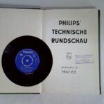 Hörbares Rechnen der PASCAL - Verschiedene Rechenprogramme. 45er Schallplatte in Philips' Technische Rundschau, Jahrgang 24, 1962/63, Nr. 4/5